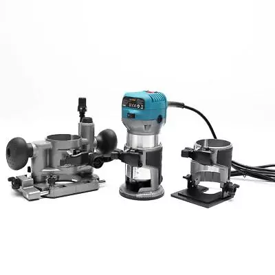 £69.99 • Buy 220V Hand Trimmer Wood Router W/ Tilt & Plunge Base