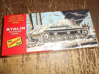 Vintage Lindberg Motorized Russian Stalin Tank Model In Box 6027-60 • $44.99