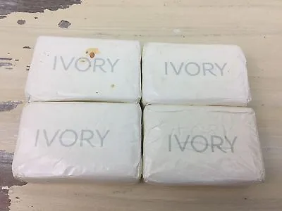 IVORY SOAP - Vtg 70s-80s Lot Of 4 Bars White Paper Wrapped Bathroom Decor • $14.50