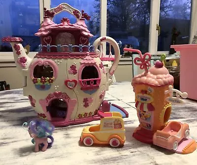 My Little Pony Tea Pot Palace Ponyville House Ice Cream Shake Diner & Post Van • £35