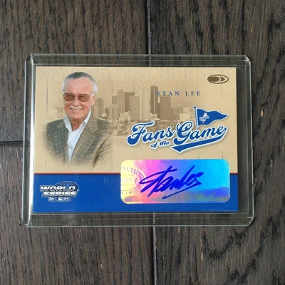 $750 • Buy Stan Lee Auto 2004 Donruss Fans Of The Game World Series