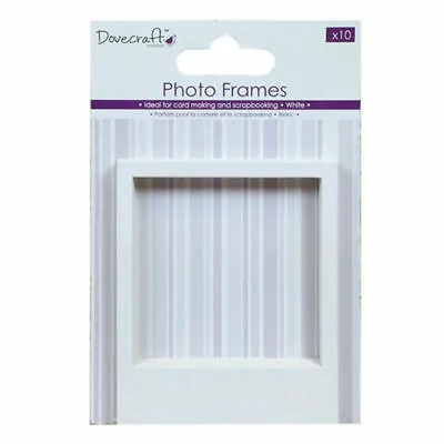 £3.99 • Buy Photo Frames - White - Dovecraft - 10 Pack - Papercraft - Polaroid Style