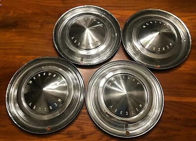 4 1962-63 Mercury Meteor Comet Monterey 14  Chrome Hubcaps - X2 • $70