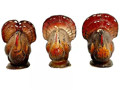 3 Vintage Gurley Christmas Or Thanksgiving Turkey Candles • $12