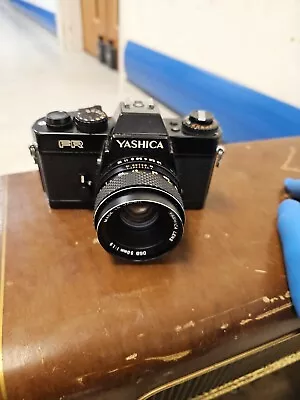 YASHICA FR 35mm Film SLR Camera With Yashica 50mm F/1:1.9 DSB Lens-100% Untested • £35.99