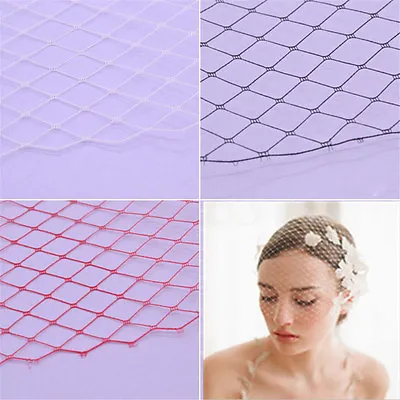 5 Yards Birdcage Veil Netting Wedding Hat Fabric Mesh DIY Sewing Craft Gift • $7.19