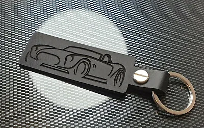 AC COBRA Car BLACK Leather Keyring Ace Kit Car Dax 427 V8 ANGLE • $31.19