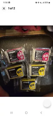 New ! Genuine Epson 68 T0683 Magenta High-Yd Ink Cartridge TO683 Epson 69 T0684  • $14.99