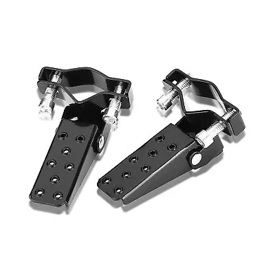 Mini Bike Foot Rest Stylish Black Folding Motorcycle Foot Pegs Simple Clamp O... • $26.31