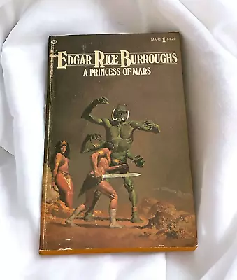 A Princess Of Mars Edgar Rice Burroughs  1976 Ballantine Paperback  Book 1 • $6.99