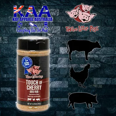 BBQ Rub Three Little Pigs Touch Of Cherry BBQ Rubs 346g • $24