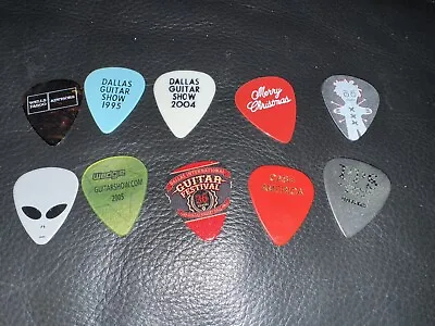 10 Various Guitar Picks Guitar Shows Festival Voodoo Lab Wells Fargo Lot6￼ • $15