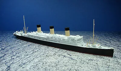 1:1250 Metal Waterline Ship Model White Star Liner Rms Majestic Bismarck Cm150 • £40