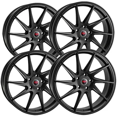 (4) Revolution Racing R31 17x7.5 5x112 +40mm Satin Black Wheels Rims 17  Inch • $639.96