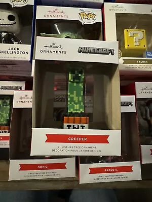 NIB Hallmark Ornaments Minecraft Creeper Christmas Tree Ornaments FREE SHIPPING! • $19.99