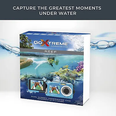 £84.99 • Buy NEW Goxtreme 20150 Reef 4K Action COMPACT Camera BLUE PRO UNDERWATER GO EXTREME