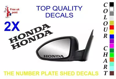 2 X HONDA Wing Mirror Decals • £2.76