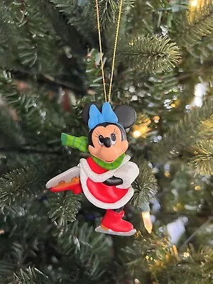Minnie Mouse Ice Skating Walt Disney Company Christmas Ornament EUC • $9.99