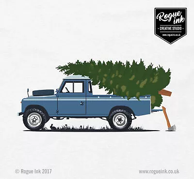 Land Rover Series 3 LWB Pickup Tree T-Shirt NEW • £19.99