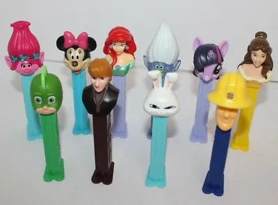 Pez Dispensers Bulk Lot Disney My Little Pony PJ Mask Trolls Etc... (Lot 5) • $19.42