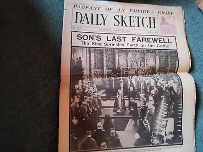 Daily Sketch 1936 January 29th George V Funeral.  • £6.50