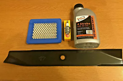 £26.12 • Buy Hayter Harrier 56 Service Kit Air Filter Spark Plug & Engine Oil & Blade Quantum