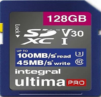 128GB SD Card U3 Memory For PANASONIC LUMIX DC-LX100M2DMC-LX100 Camera (4K) • £23.99