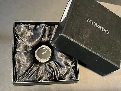 Movado New Crystal Wedge  Museum Desk Clock Silver Tcl000/36 M In Box W/ Papers • $19.99