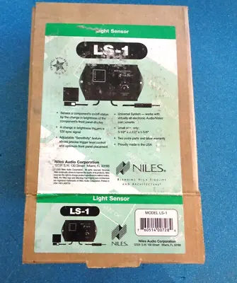 Niles Audio LS-1 Niles Light Sensor Universal Audio Video New & Still  Sealed. • $69.99