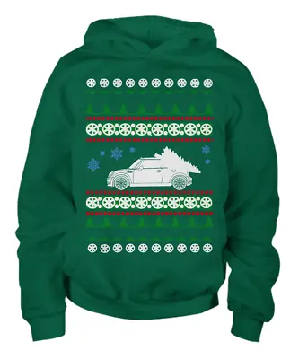 Mini Cooper Ugly Christmas Sweater BMW JCW - Youth Hoodie • $34.95