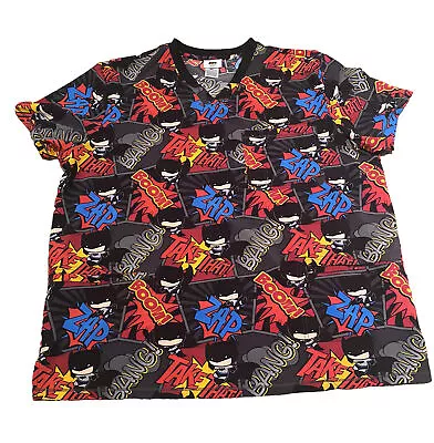 Batman Cherokee Scrubs Tooniforms DC Comics Unisex V Neck Top TF725 • $18.19