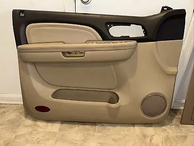 07 08 09 Escalade  Tahoe  Suburban Denali Front Drivers Side Door Panel Tan • $237.49