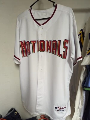 $114.45 • Buy 2005 Majestic Authentic Collection Washington Nationals Home Jersey Size 48