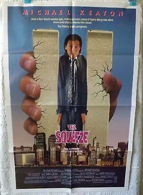 The Squeeze   michael Keaton Original One Sheet Cinema Poster • £14.99