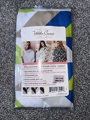 Breastfeeding Nursing Apron Privacy Cover Up Udder Covers Cotton Blanket Blue • $20