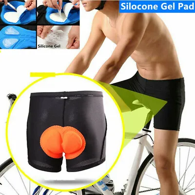 Men Women Cycling Shorts Mountain Bike Bicycle Underwear Silicone Gel 3D Pad • $7.99