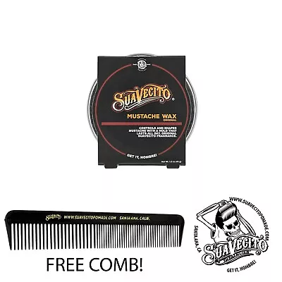 Suavecito Original Styling Mustache Wax 1.5 Oz. Tin Can • $14.99