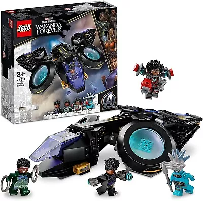 LEGO 76211 Marvel Shuri's Sunbird Black Panther Aircraft Buildable Toy Vehicle • £44.99