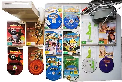 Nintendo Wii Console Bundle W/ 8 Games & All Cords Cables - Tested Working • $114.99