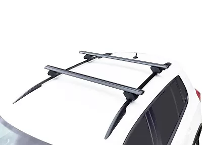 Universal Alloy Roof Rack Cross Bar For SUV With Raised Roof Rail Black 120cm • $219.95