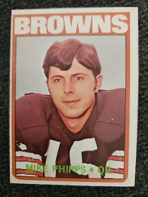 1972 Topps Browns Mike Phipps Football Card #96 • $1.50