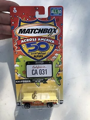 Matchbox Across America 50th Birthday Series California 1955 Chevrolet Bel Air  • $7.99