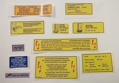 Engine Bay Restoration Decals For Porsche 944 • $23