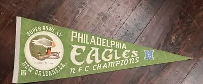 Vintage 1981 Philadelphia Eagles - Super Bowl XV - Full Size Pennant - RARE • $39.99
