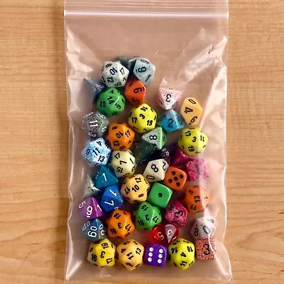 Mixed Random Bulk Lot Dice Set D&D Polyhedral Gaming Die Quantity - Approx. 40 • $18