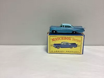 Matchbox LESNEY Moko No. 57 Chevrolet Impala & ORIGINAL Picture BOX RARE • $185