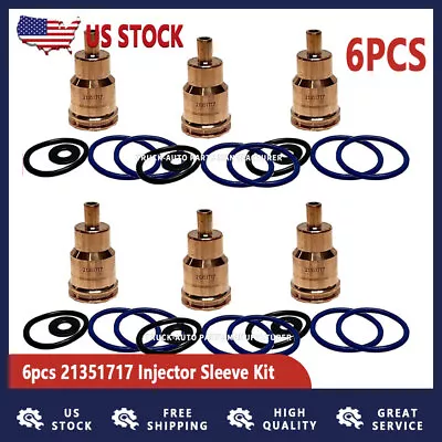 21351717 US Injector Sleeve Kit For Renault Trucks For Volvo Bus 9/11/12/13 6PCS • $111.59