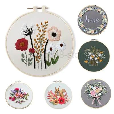 £4.99 • Buy Embroidery Cross Stitch Kit Set For Beginners-Handmade Embroidery DIY Craft UK