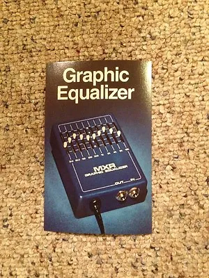 Vintage Mxr Guitar Effects Pedal Lit Spec Sheets ~Graphic EQ 10 Band ~ 70's-80's • $4.95