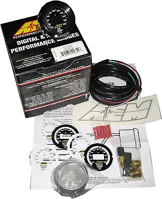 Aem 30-4402 Oil / Coolant / Trans Temperature Gauge 100-300f - Full Warranty !! • $194.95